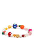 Nialaya Men's Beaded Bracelet Men's Berry Pearl Bracelet with Assorted Beads