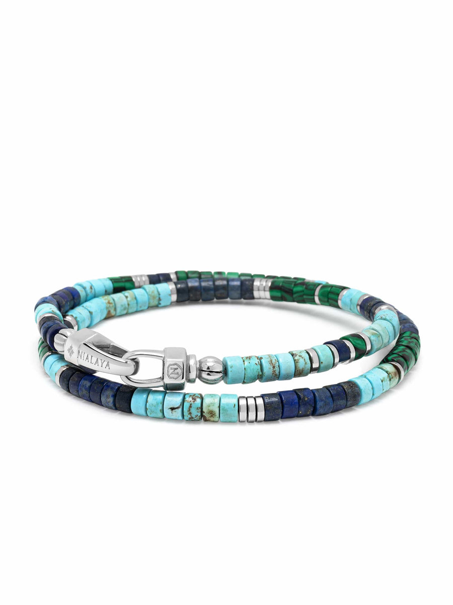 Multicolor Heishi Wrap Bracelet