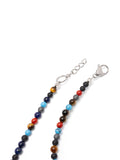 Nialaya Men's Beaded Bracelet The Mykonos Collection - Turquoise, Red Glass Beads, Blue Lapis, Hematite, and Onyx