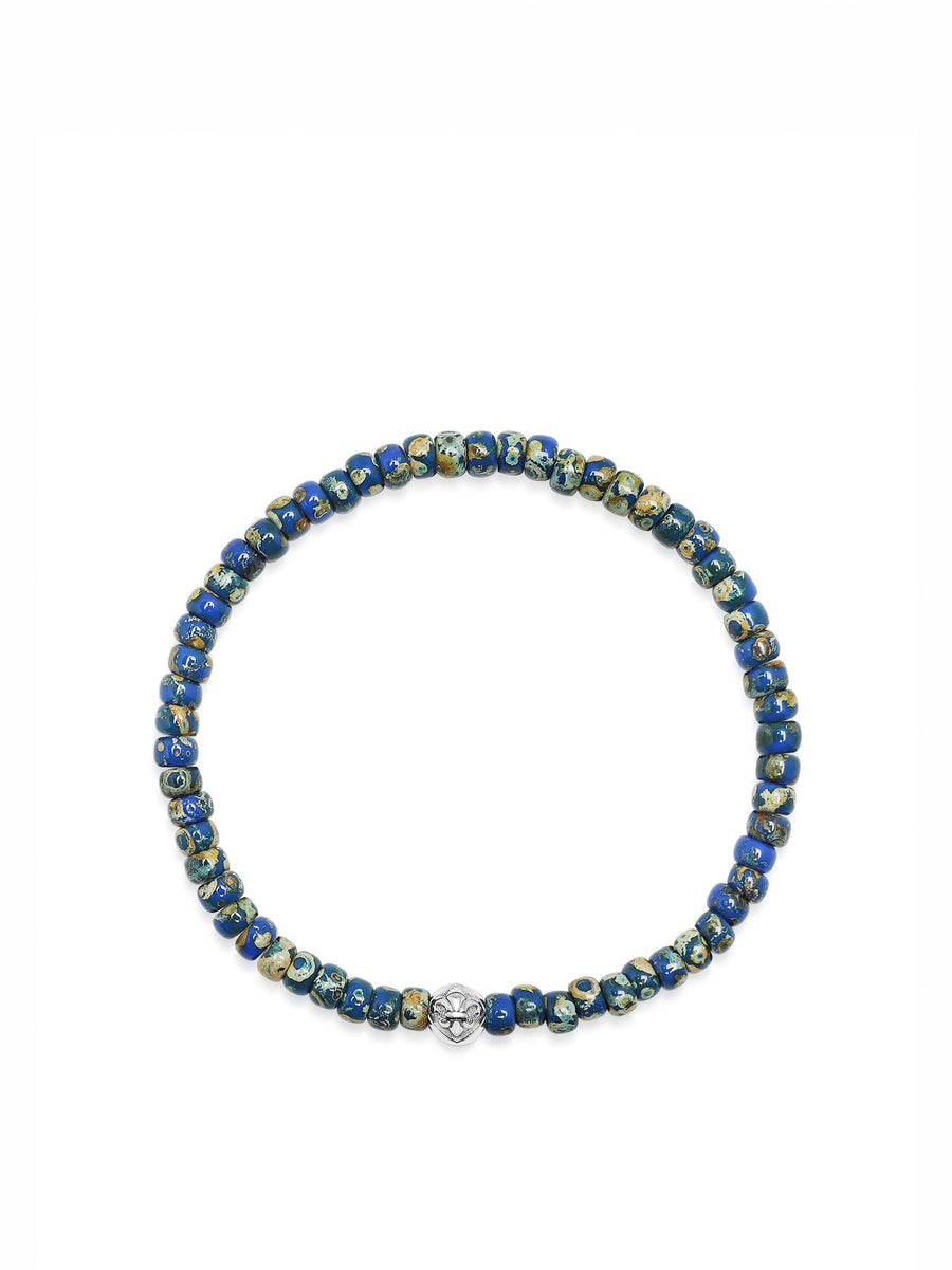 Wristband with Blue Lapis Miyuki Beads