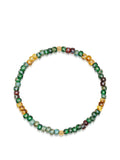 Nialaya Men's Beaded Bracelet Wristband with Green Japanese Miyuki Beads