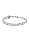 Nialaya Men's Bracelet Tennis Bracelet with Silver Tennis Bracelet with Silver