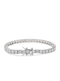 Nialaya Men's Bracelet Tennis Bracelet with Silver Tennis Bracelet with Silver
