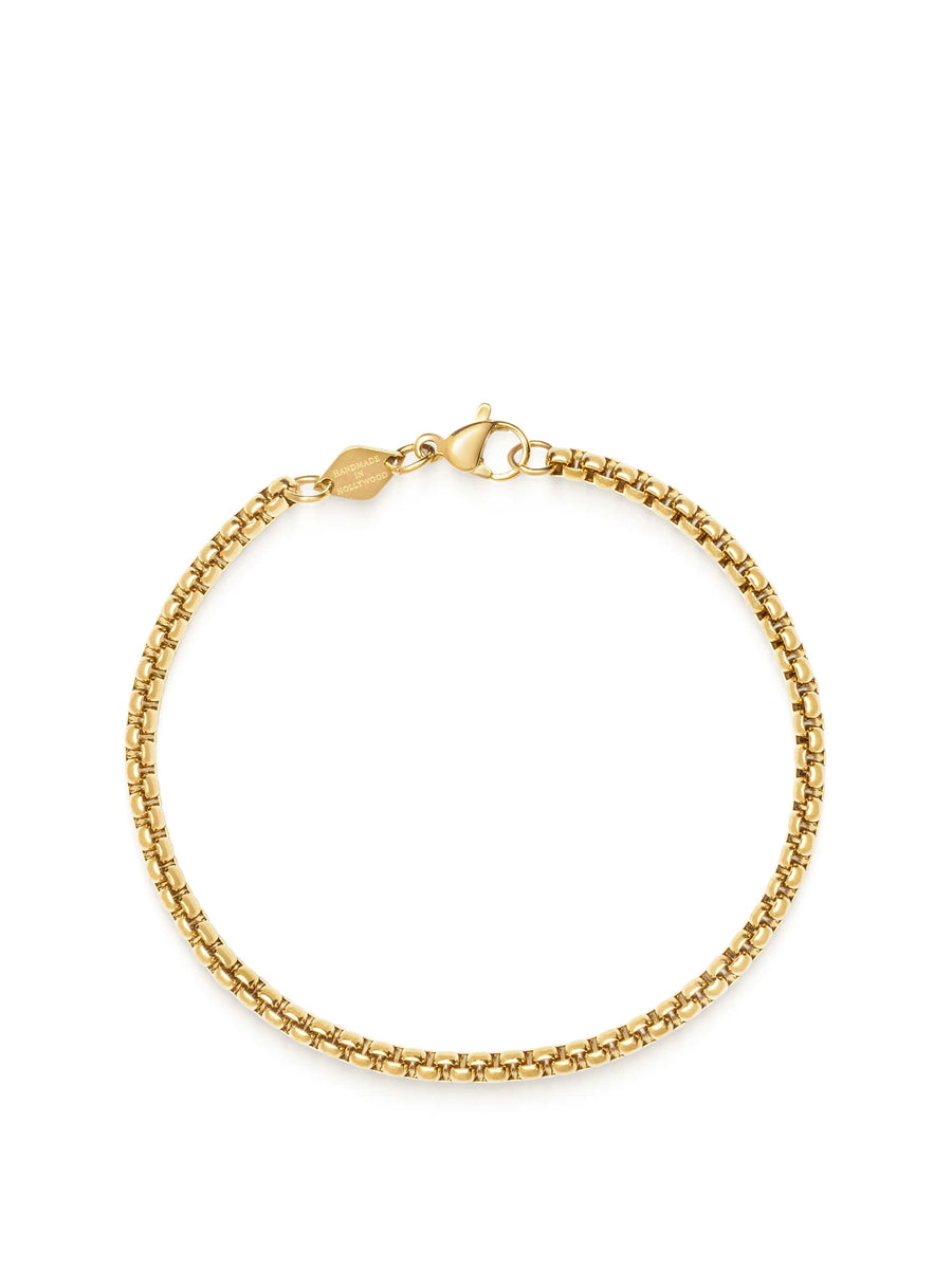 Gold Mini Box Chain Bracelet