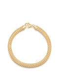 Men's Gold Woven Chain Bracelet