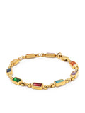 Nialaya Men's Chain Bracelet Men's Rectangle Tennis Bracelet Men's Rectangle Tennis Bracelet