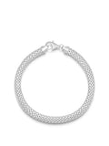 Men's Silver Woven Chain Bracelet