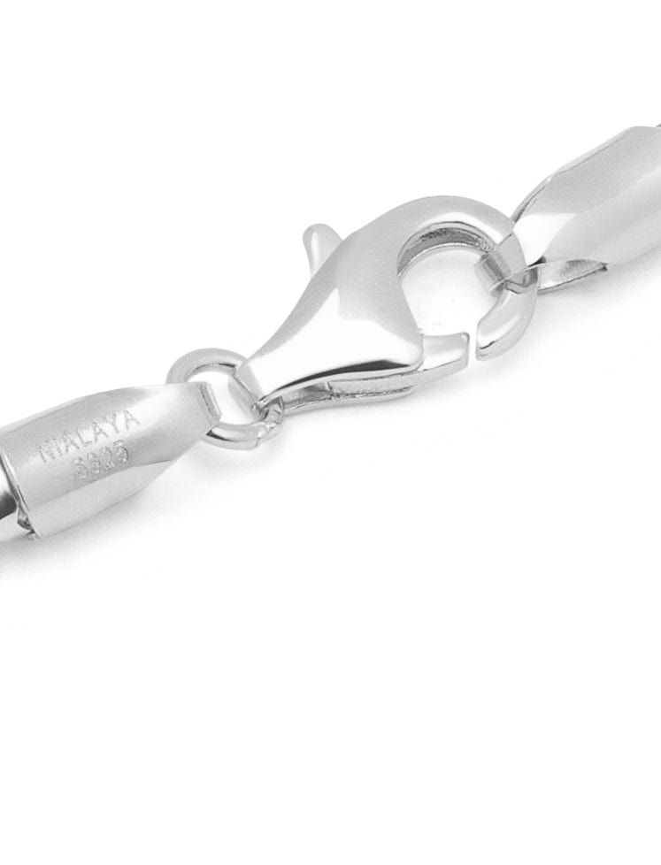 Nialaya Men's Chain Bracelet Men's Silver Woven Chain Bracelet