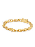 Nialaya Men's Chain Bracelet Men's Thin Gold Link Bracelet