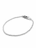 Nialaya Men's Chain Bracelet Sterling Silver Beaded Bracelet