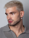 Nialaya Men's Earrings Men's Pearl Drop Earrings MEAR_040