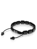 Nialaya Men's Flatbead Bracelet The CZ Flatbead Collection - Matte Onyx