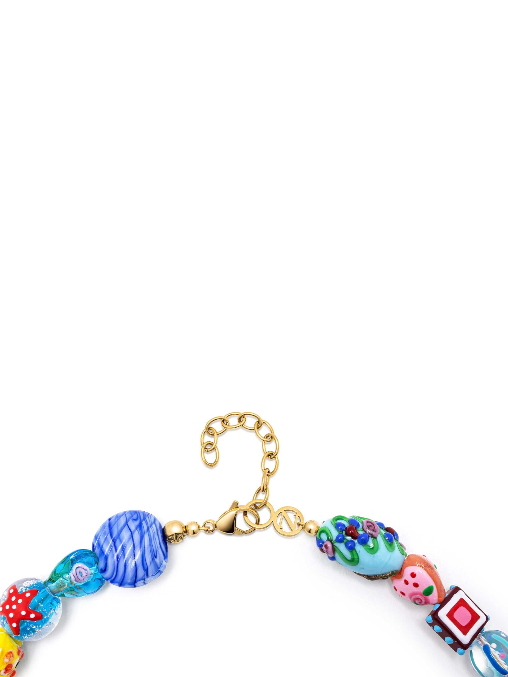 Nialaya Men's Necklace Beaded Charm Necklace Beaded Charm Necklace 20 Inches / 50.8 cm MNEC_455