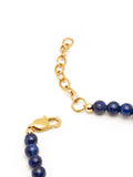 Nialaya Men's Necklace Beaded Necklace with Blue Lapis, Turquoise, and Gold 24 Inches / 60.96 cm MNEC_230