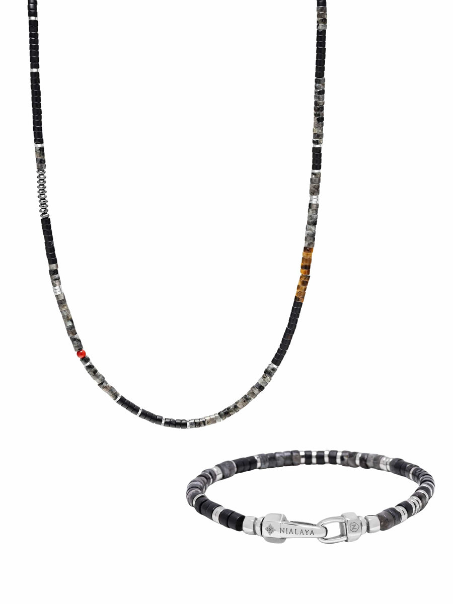 Black Onyx Heishi Set