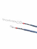 Nialaya Men's Necklace Blue Lapis Heishi Necklace with Tiger Eye and Turquoise 25 Inches / 63.50 cm MNEC_131