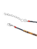 Nialaya Men's Necklace Brown Tiger Eye Heishi Necklace with Blue Lapis and Turquoise 25 Inches / 63.50 cm MNEC_132