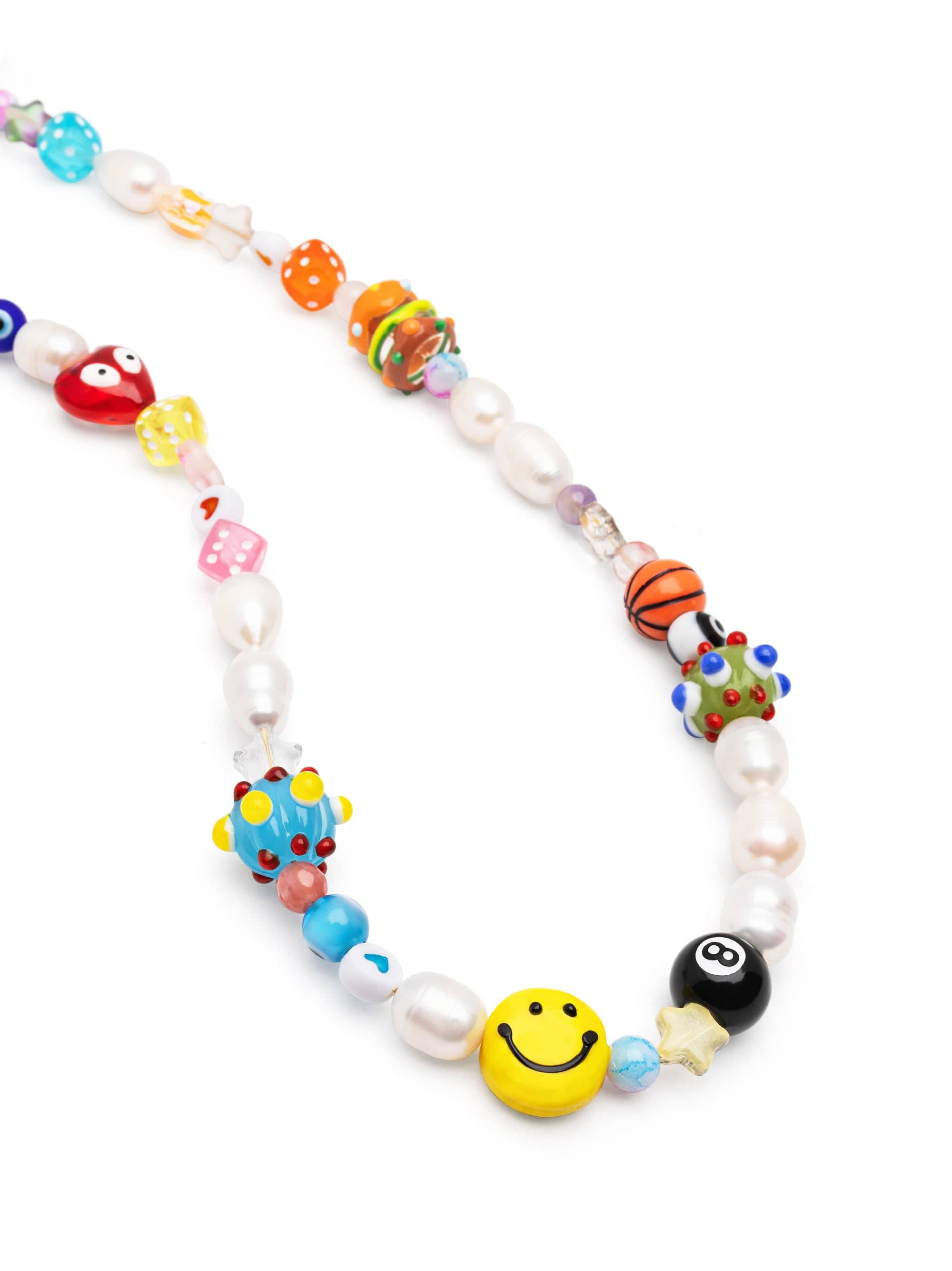 Nialaya Men's Necklace Happy Life Pearl Necklace Happy Life Pearl Necklace 20 Inches / 50.8 cm MNEC_438