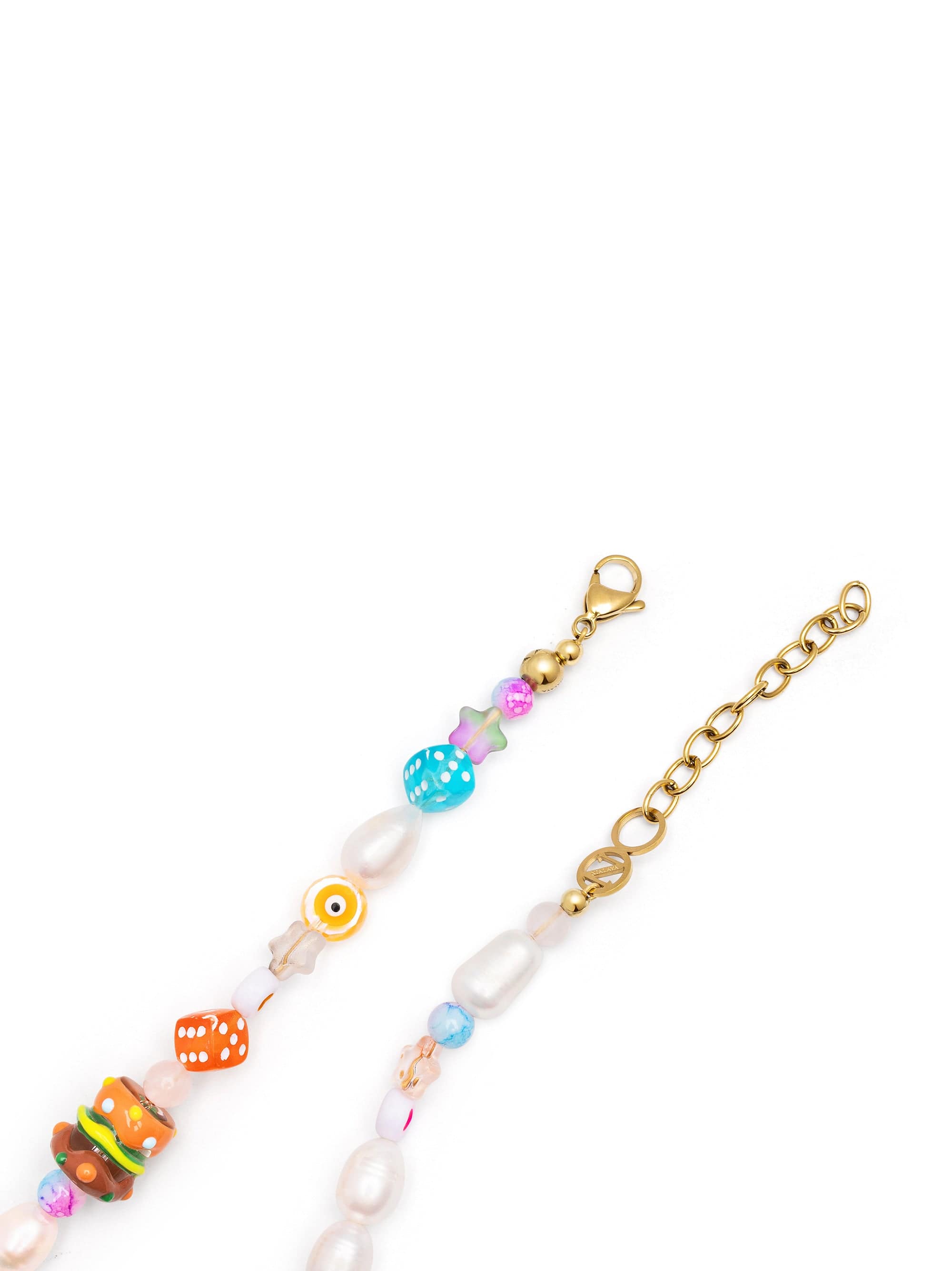 Nialaya Men's Necklace Happy Life Pearl Necklace Happy Life Pearl Necklace 20 Inches / 50.8 cm MNEC_438