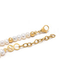 Nialaya Men's Necklace Men's Angel Pearl Choker 20 Inches / 50.8 cm MNEC_360