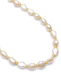 Nialaya Men's Necklace Men's Baroque Pearl Choker 20 Inches / 50.8 cm MNEC_116