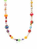 Nialaya Men's Necklace Men's Berry Pearl Choker with Assorted Beads 20 Inches / 50.8 cm MNEC_346