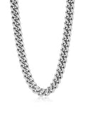 Nialaya Men's Necklace Men's Chunky Cuban Chain Choker 19 Inches / 48.26 cm MNEC_333