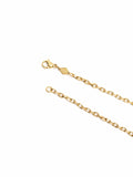 Nialaya Men's Necklace Men's Gold Cable Chain