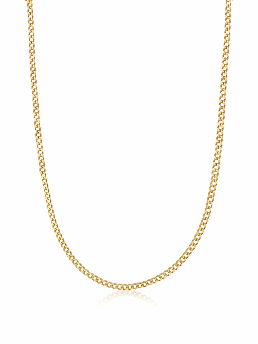 3mm Gold Cuban Link Chain