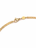 Nialaya Men's Necklace Men's Gold Cuban Link Chain in 3mm