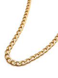 Nialaya Men's Necklace Men's Gold Cuban Link Chain in 6mm