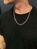 Nialaya Men's Necklace Men's Gold Cuban Link Chain in 6mm
