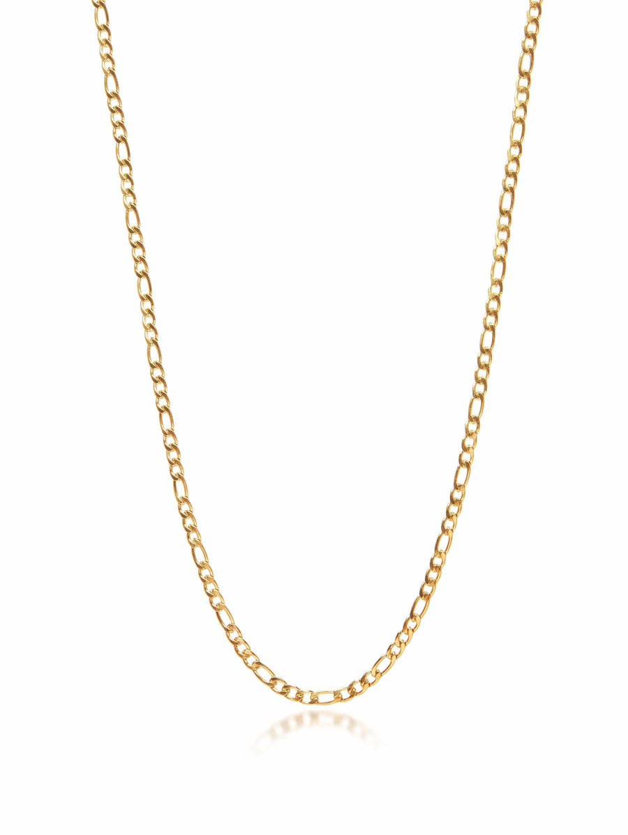 3mm Gold Figaro Chain