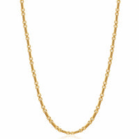 Men's Gold Modern Figaro Belcher Chain