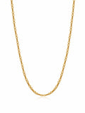 Men's Gold Modern Figaro Belcher Chain