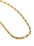 Nialaya Men's Necklace Men's Gold Modern Figaro Belcher Chain
