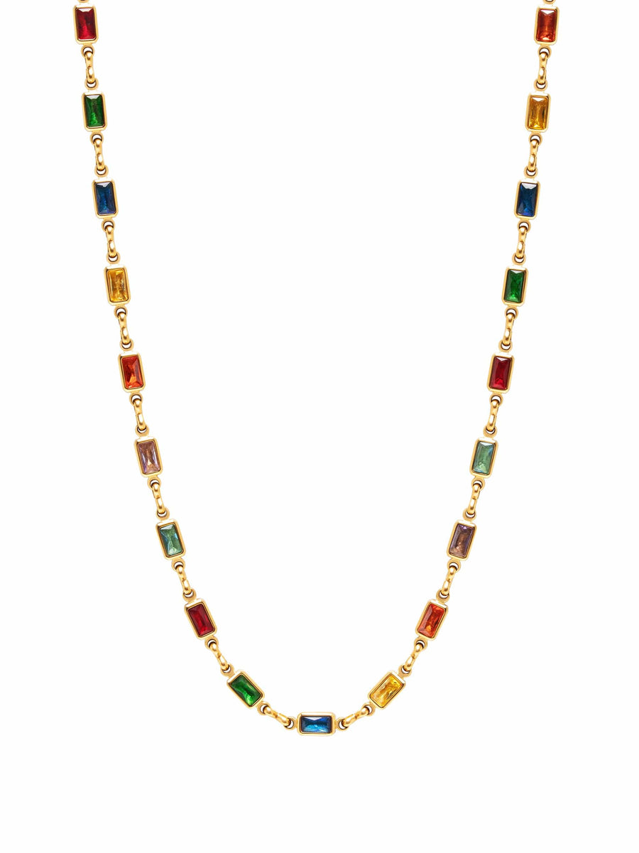 Rectangle Tennis Necklace
