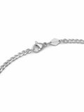 Nialaya Men's Necklace Men's Silver Cuban Link Chain in 3mm