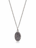 Men's Silver Necklace with Lady Of Fatima Amulet