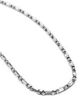 Nialaya Men's Necklace Men's Stainless Steel Modern Figaro Belcher Chain