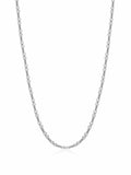 Nialaya Men's Necklace Men's Stainless Steel Modern Figaro Belcher Chain