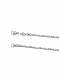 Nialaya Men's Necklace Men's Stainless Steel Paperclip Chain
