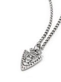 Nialaya Men's Necklace Men's Sterling Silver Arrowhead Necklace