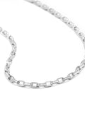 Nialaya Men's Necklace Sterling Silver Faceted Cable Chain 22 Inches / 55.88 cm MNEC_329