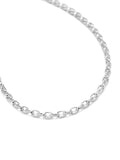 Nialaya Men's Necklace Sterling Silver Thin Cable Chain 22 Inches / 55.88 cm MNEC_327