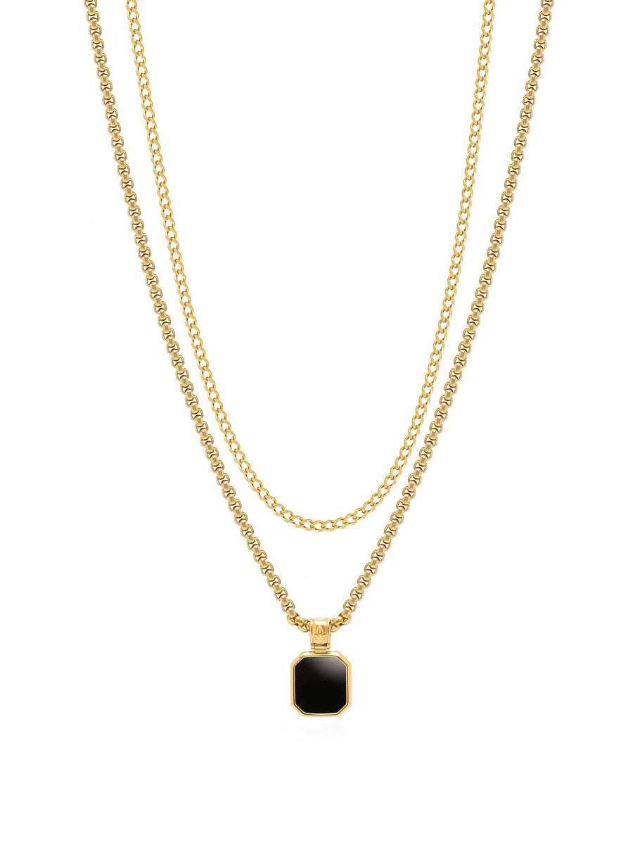 The Gold Black Onyx Set