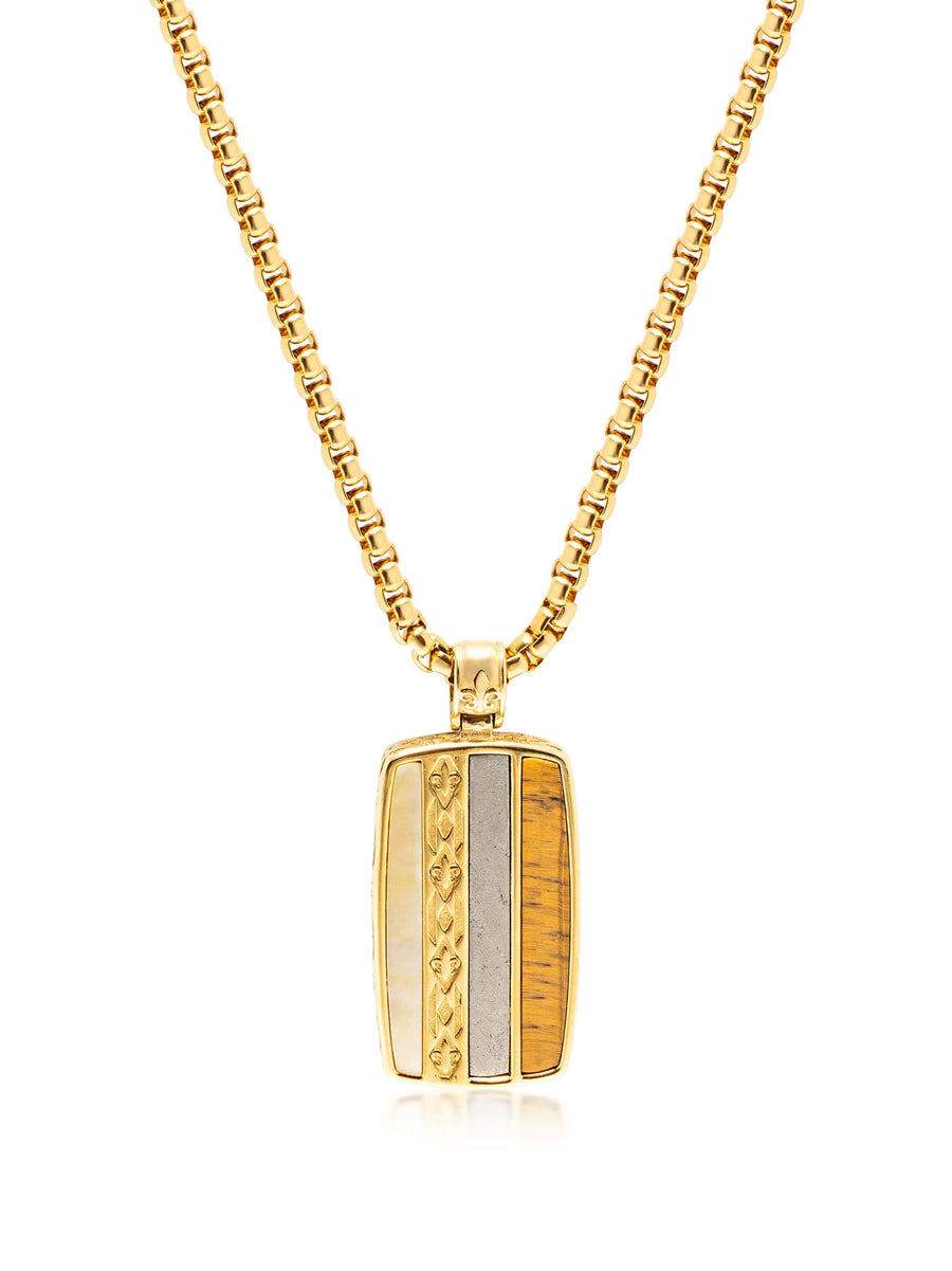 Trinity Pendant Necklace in Gold