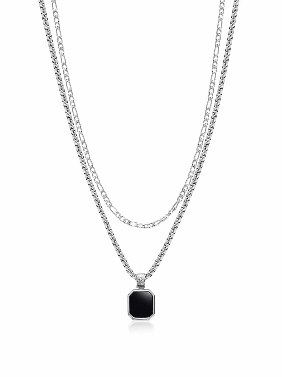 The Silver Black Onyx Set