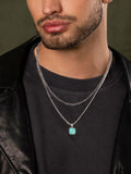 Nialaya Men's Necklace The Point Dume Necklace Layer MNECL_016