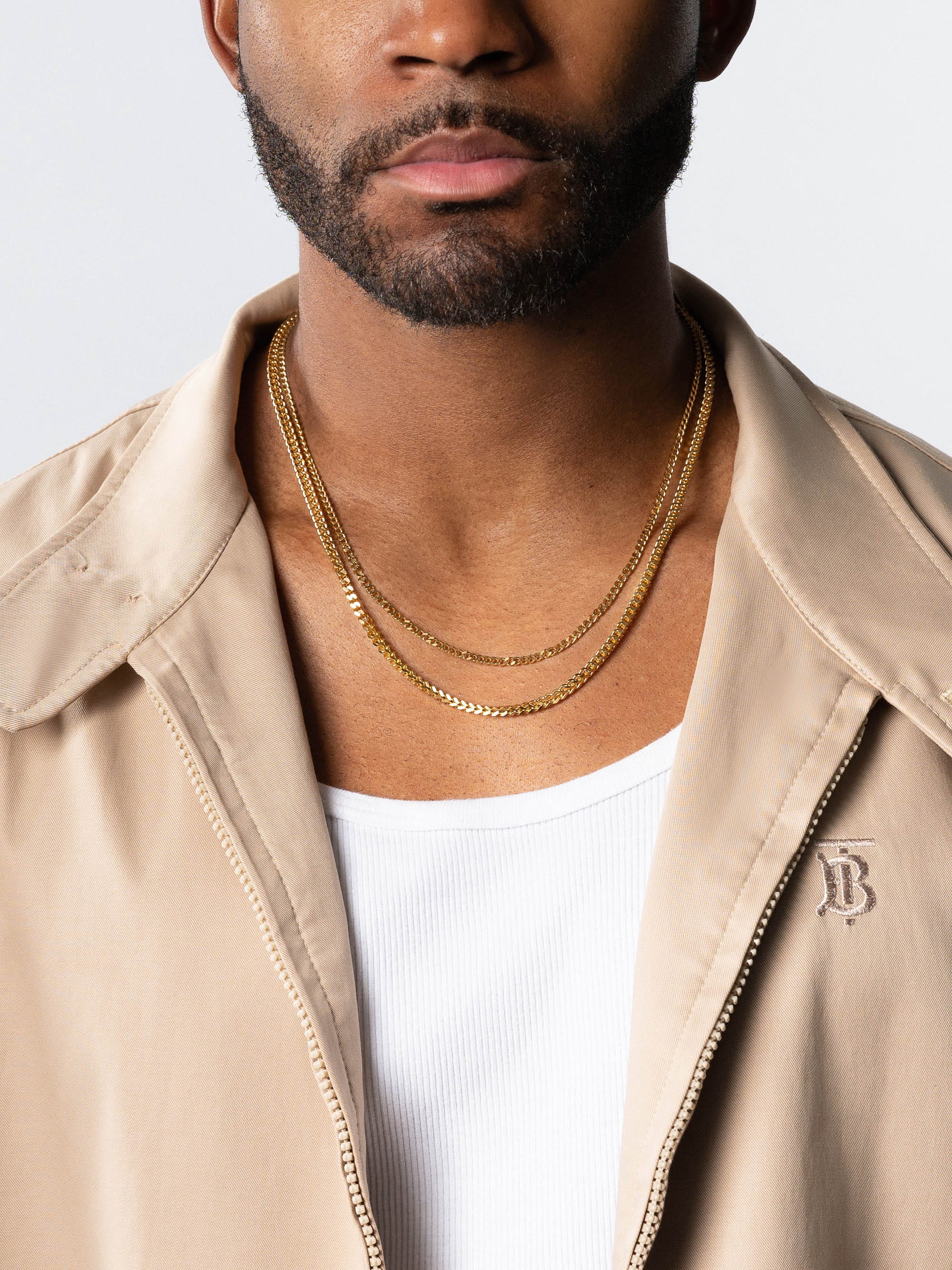 men's 14k gold necklaces